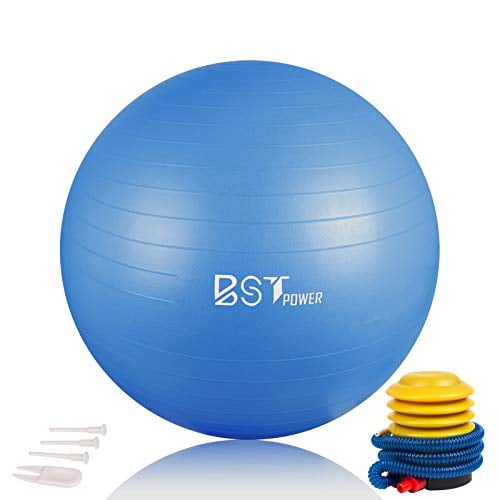 BST POWER Exercise Ball 45-85cm Extra Thick Yoga Ball Chair Anti-Burst Heavy Duty Gym Ball Stability Ball Birthing Ball with Quick Pump